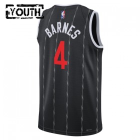 Dres Toronto Raptors Scottie Barnes Nike 2025-26 City Edition Crno Swingman - Dječji